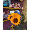 Ramo de girasoles azul vibrante
